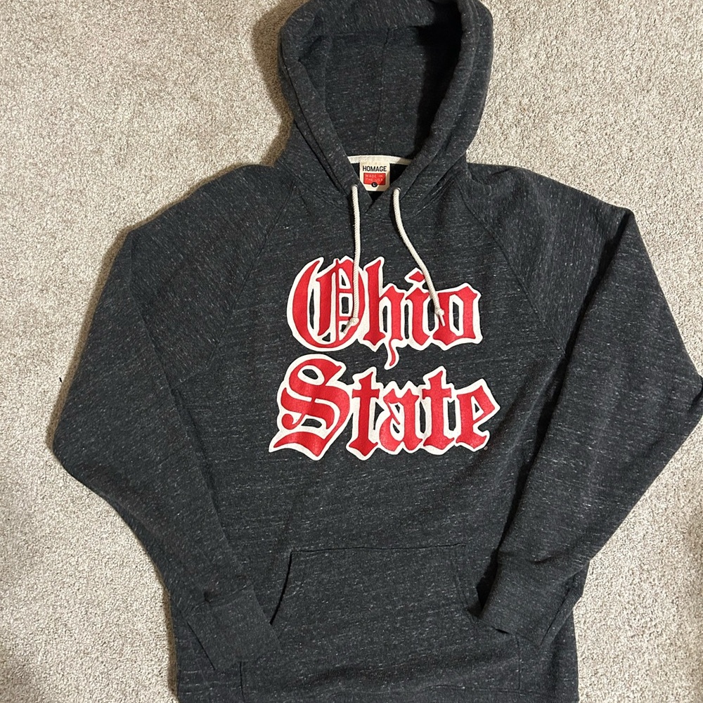 HOMAGE Ohio State Dark Gray Hoodie